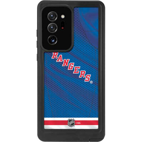 NHL New York Rangers Home Jersey Galaxy Note20 Ultra 5G Waterproof Case
